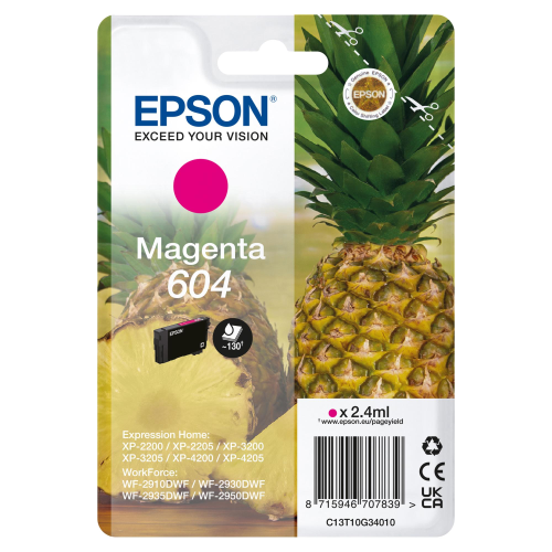 EPSON CARTUCCIA 604 INKJET SERIE ANANAS MAGENTA
